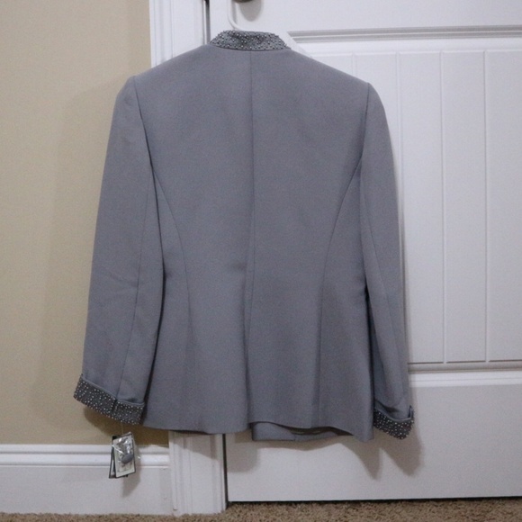 KASPER A.S.L Petite woman's grey suit set (gray) - Picture 3 of 8